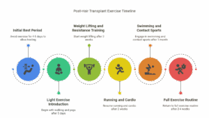 Post-Hair Transplant Exercise Timeline
