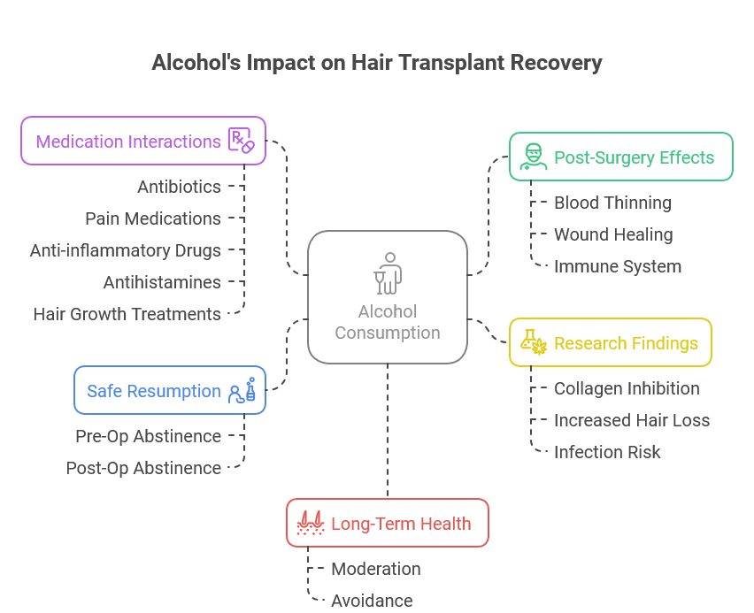 Overview of Alcohol Impact after Hair Transplant