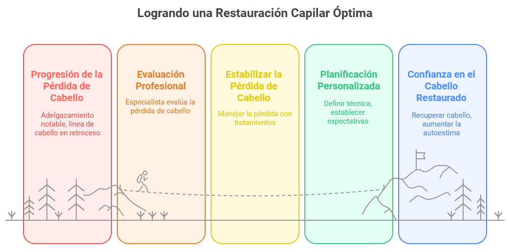 Etapas clave para una restauración capilar óptima paso a paso